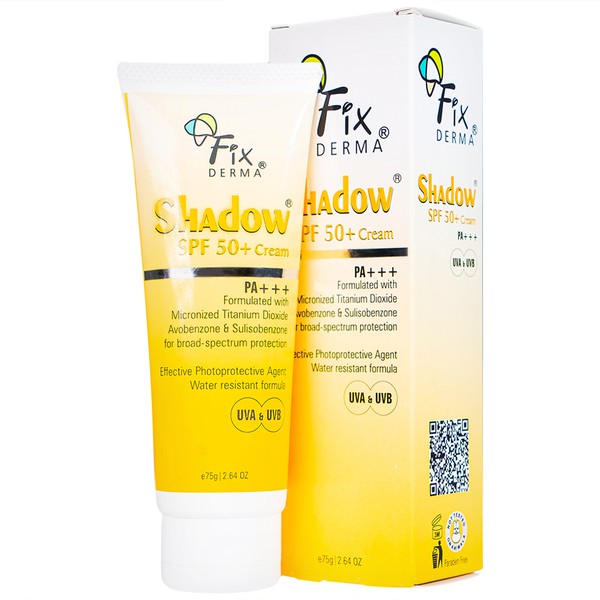 FIXDERMA Shadow SPF 50 Cream  kem chống nắng e75g/2.64 oz