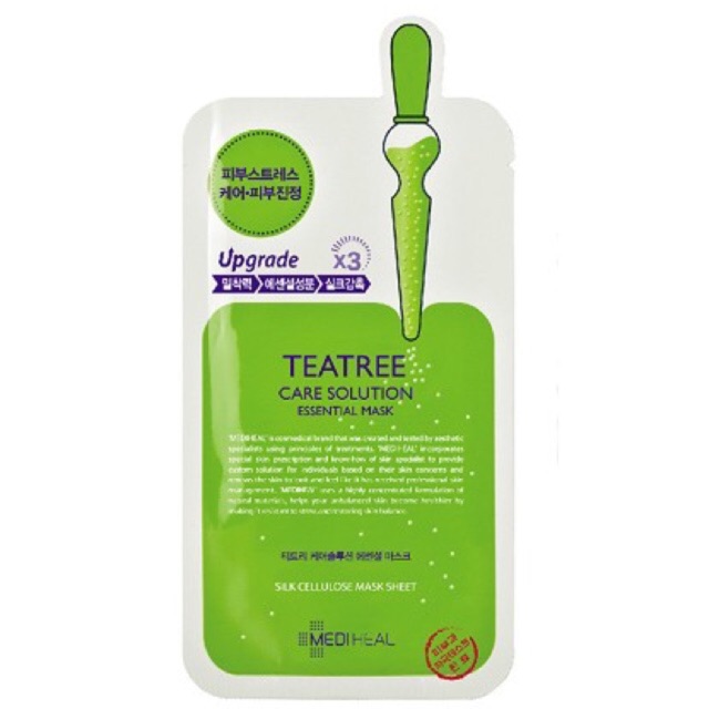 MEDIHEAL Teatree mặt nạ tinh chất tràm trà làm giảm mụn 25 ml/1 miếng