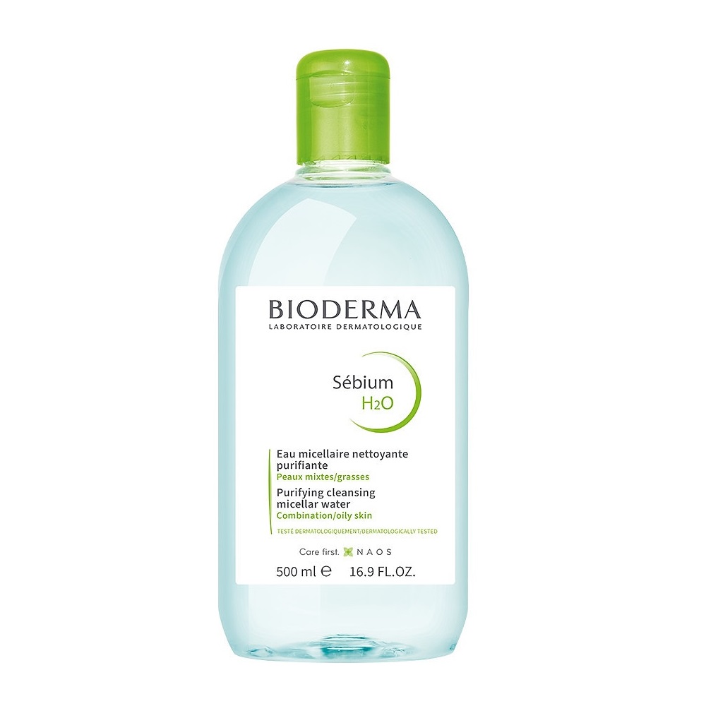 BIODERMA Sebium H2O sửa rửa mặt cho da mụn 500 ml 