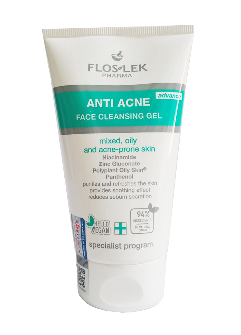FLOSLEK Anti Acne sữa rửa mặt cho da mụn 125 ml 