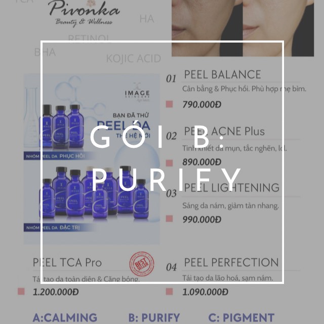 [ PACK 20 buổi ] PURIFY PLUS chăm sóc da mụn trứng cá