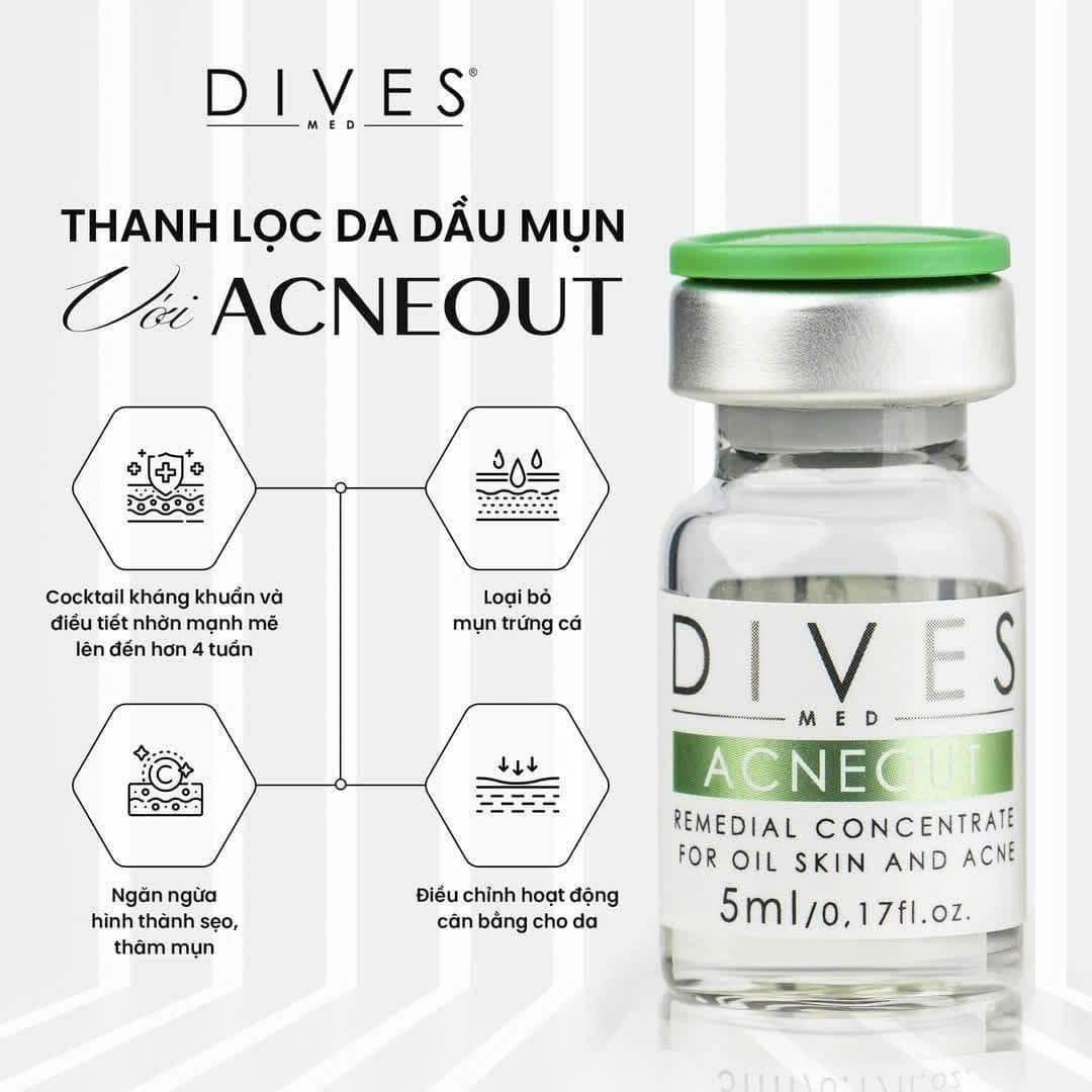 [Buổi lẻ] DIVES Acneout Meso giải pháp trị mụn siêu vi điểm giúp thanh lọc da tận gốc